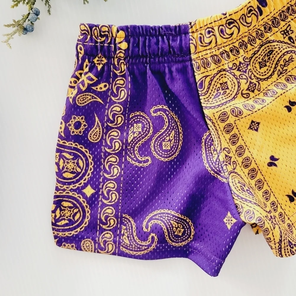 RYOKO RAIN Mamba Purple Yellow Short Out of stock online!!! Never worn. Youth XS